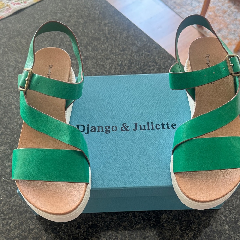 Green Sandals - Django & Juliette| New